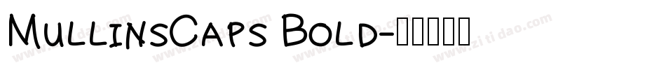 MullinsCaps Bold字体转换